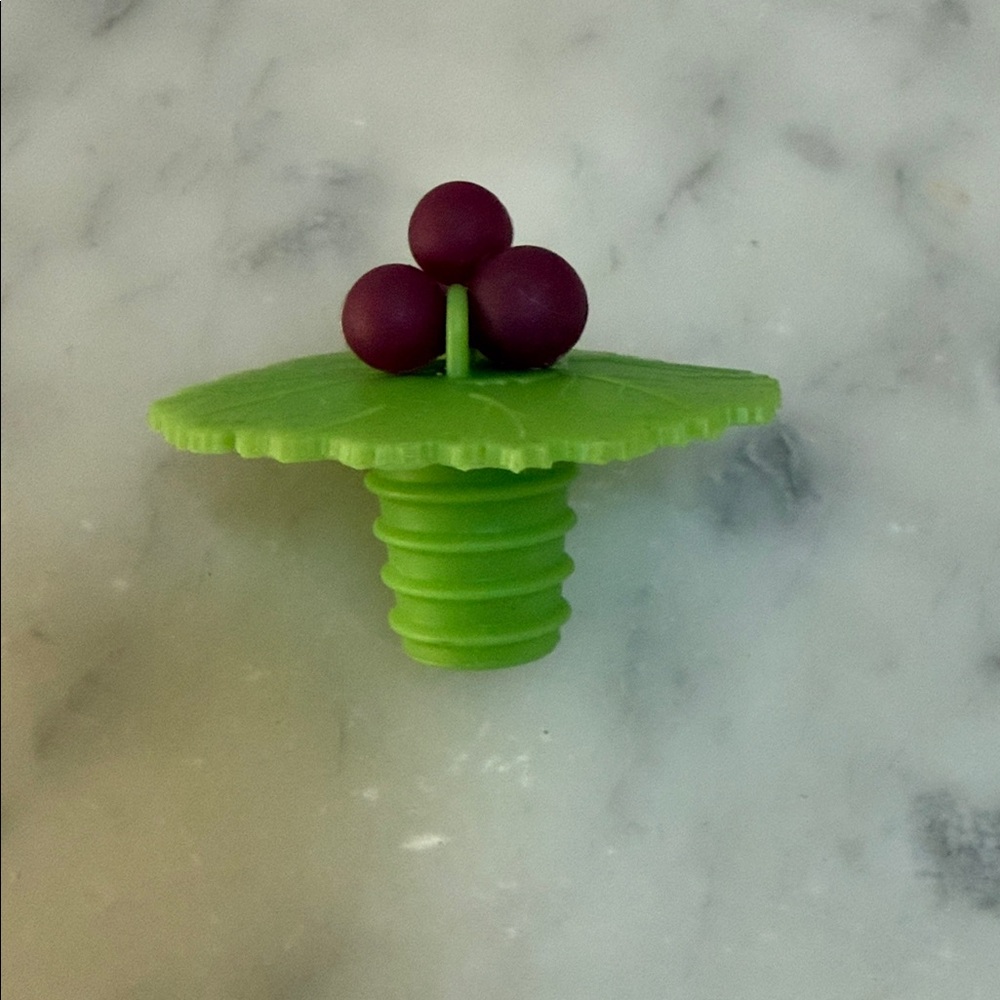Green and Purple Bottle Stopper